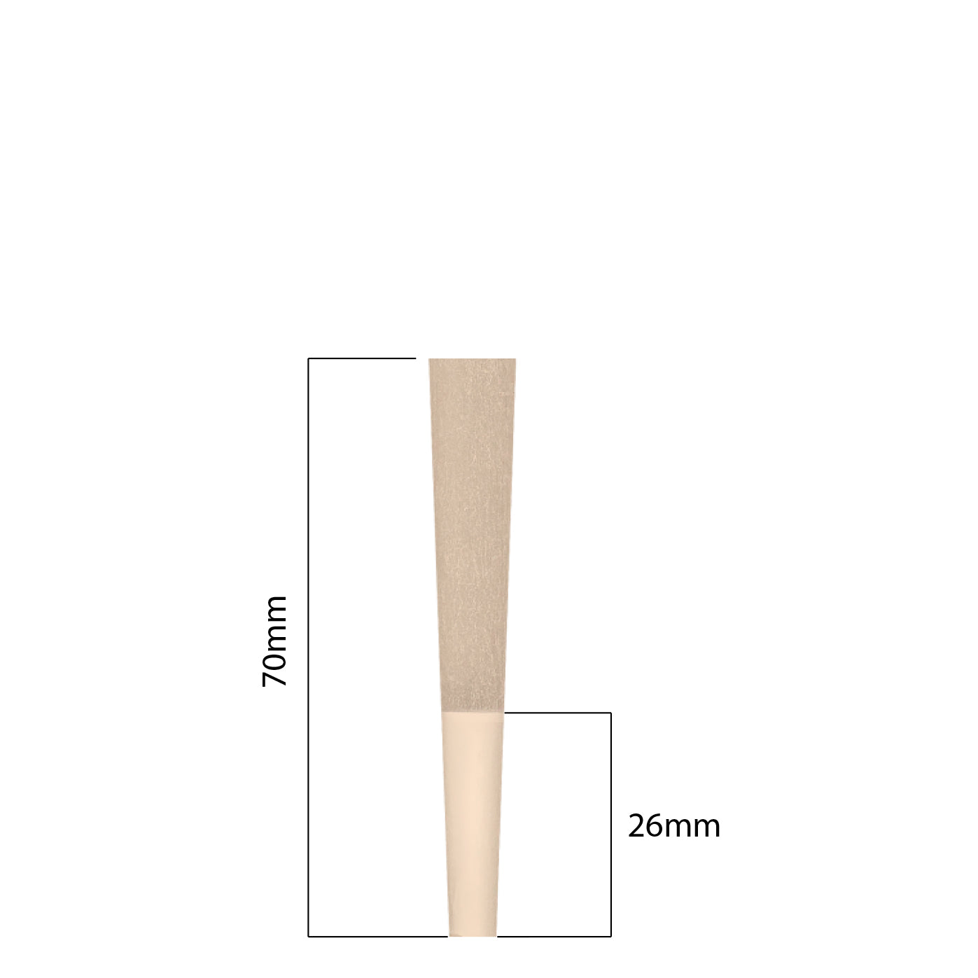 70mm Cones - Unbleached (900ct)