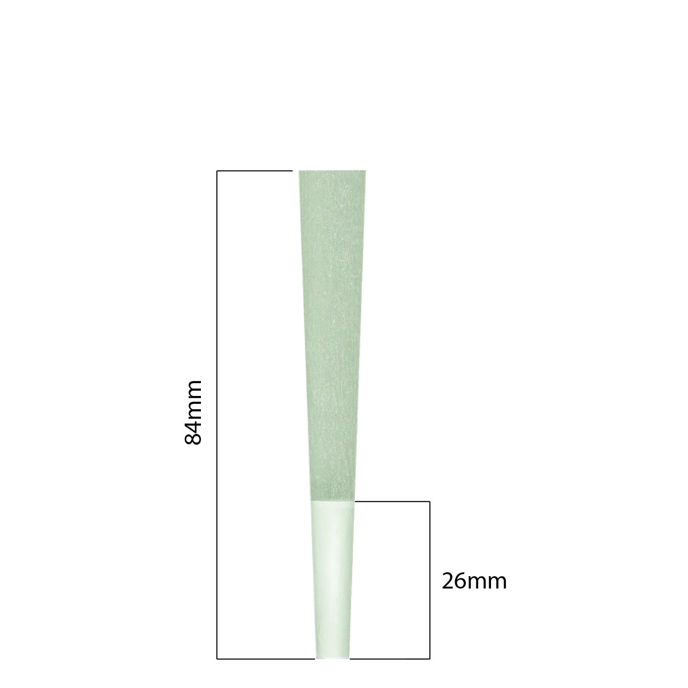 84mm Cones - Green (450ct)