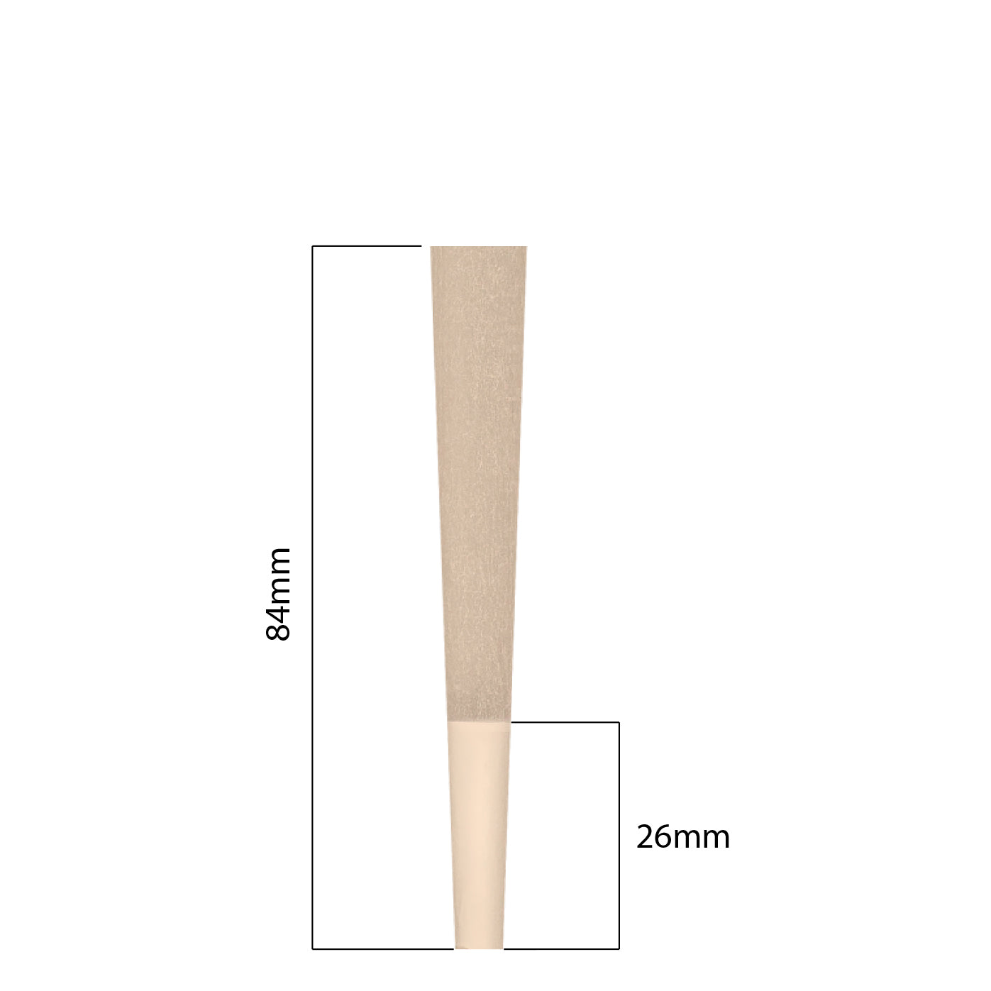 84mm Cones - Unbleached (900ct)