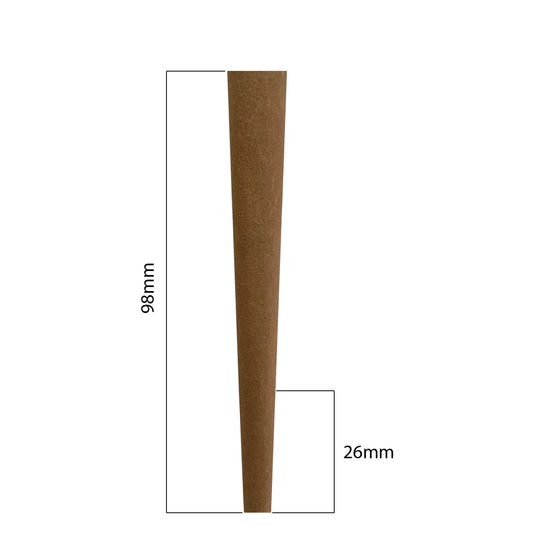 98mm Hemp Cones - Light Brown (400ct)