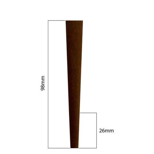 98mm Hemp Cones - Dark Brown (400ct)