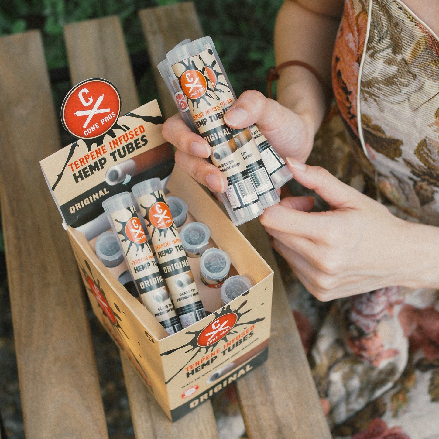 Terpene Infused Hemp Tube w/ Glass Tip - ORIGINAL (12ct display)