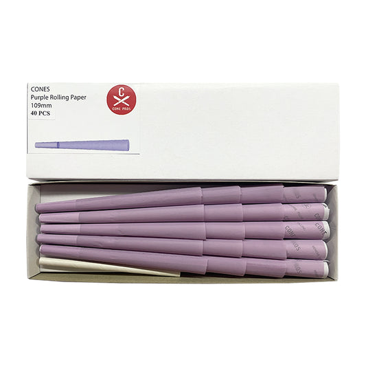 109mm Cones - Purple (40ct)