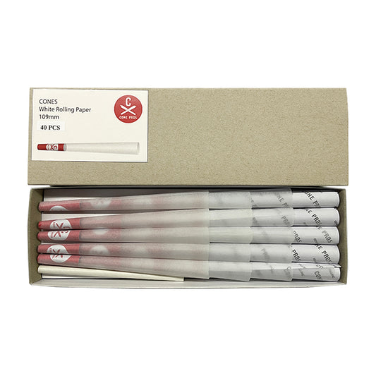 109mm Cones - White (40ct)