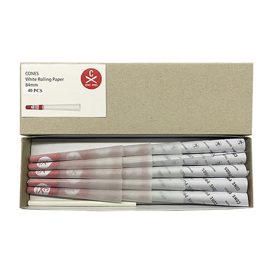 84mm Cones - White (40ct)