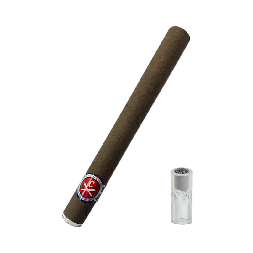 11x109mm Hemp Tubes - Glass Tip - Dark Brown (10ct)