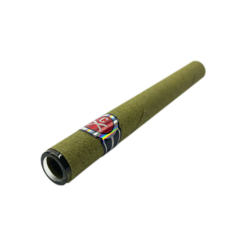 11x109mm Hemp Tubes - Glass Tip -Green (10ct)