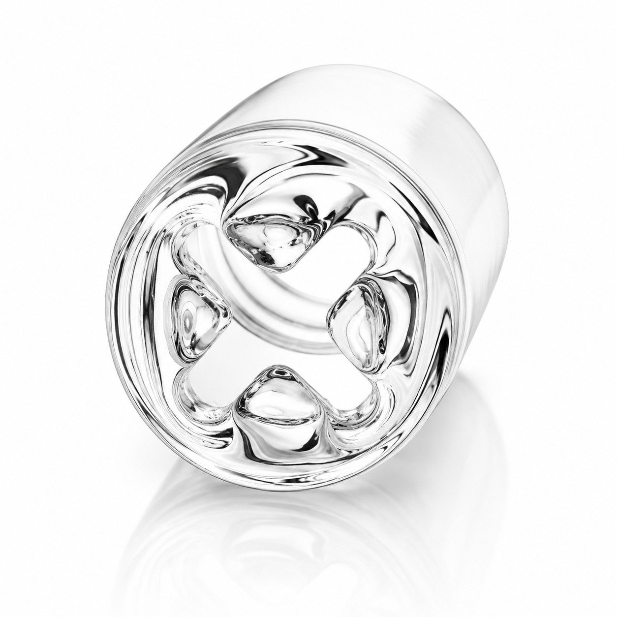 Glass Tip - Stiletto- Clear