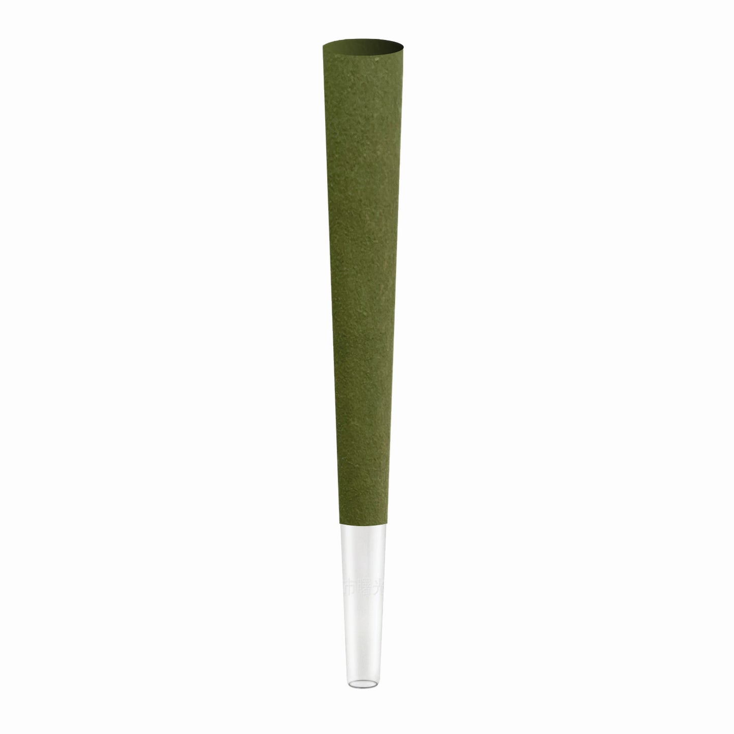 109mm Hemp Cones - Glass Tip - Green (400ct)