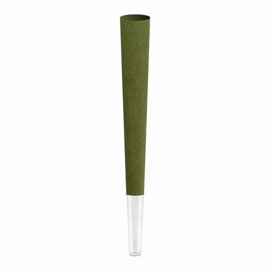 109mm Hemp Cones - Glass Tip - Green (400ct)