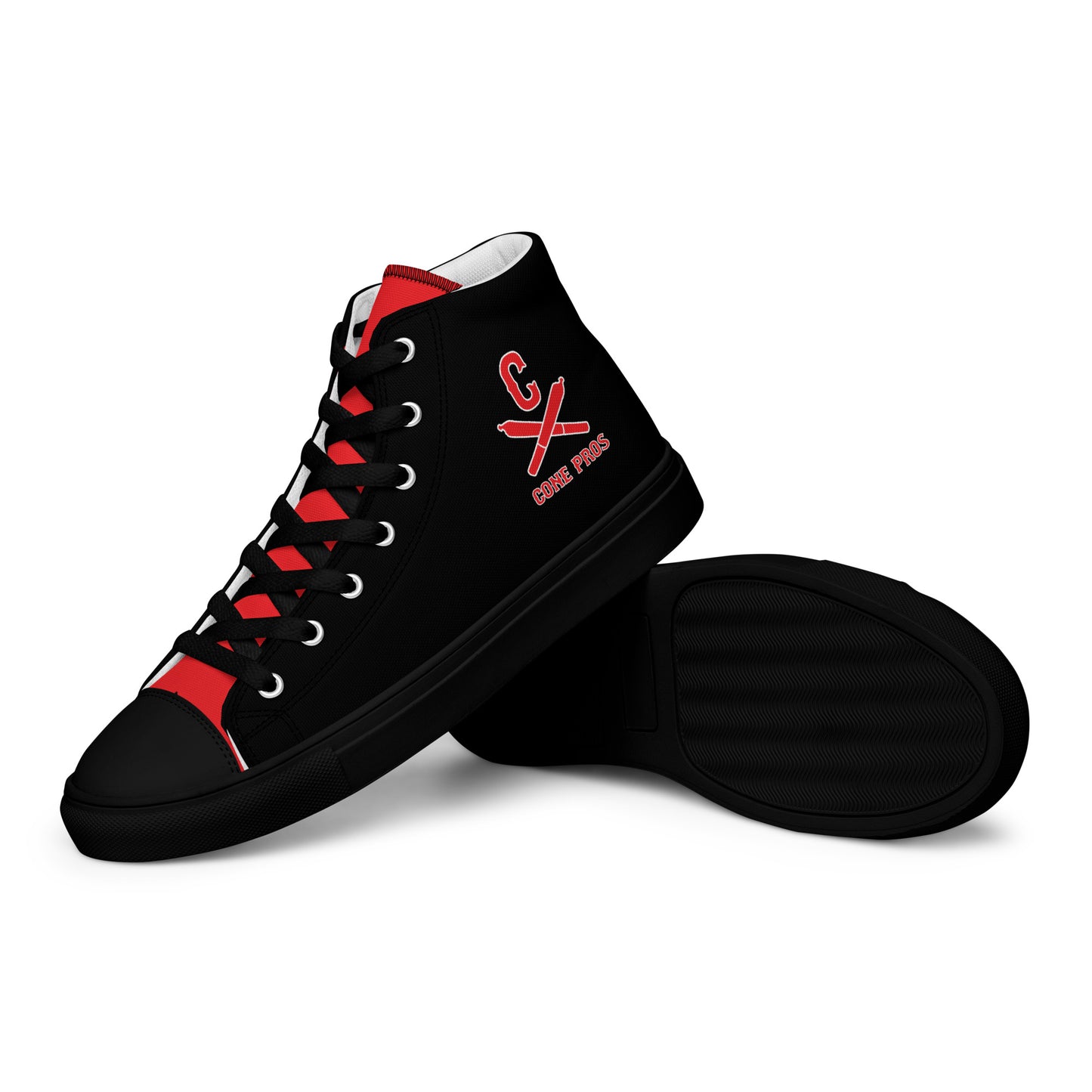 Men’s high top canvas shoes