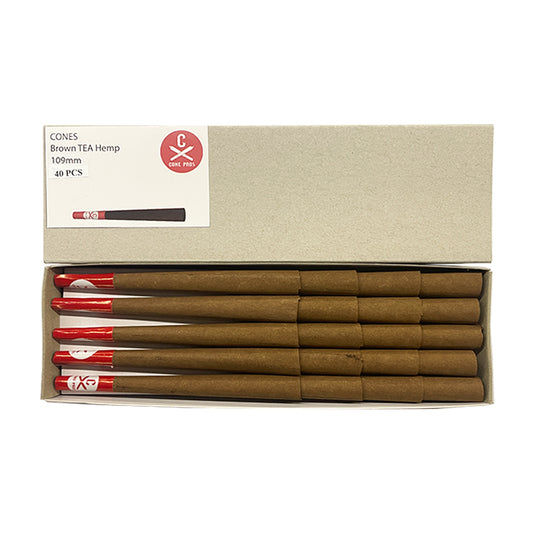 109mm TEA Cones - Light Brown (40ct)