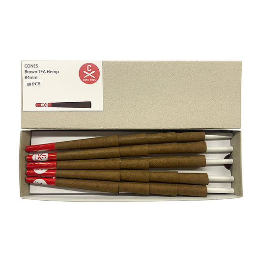 84mm TEA Cones - Light Brown (40ct)