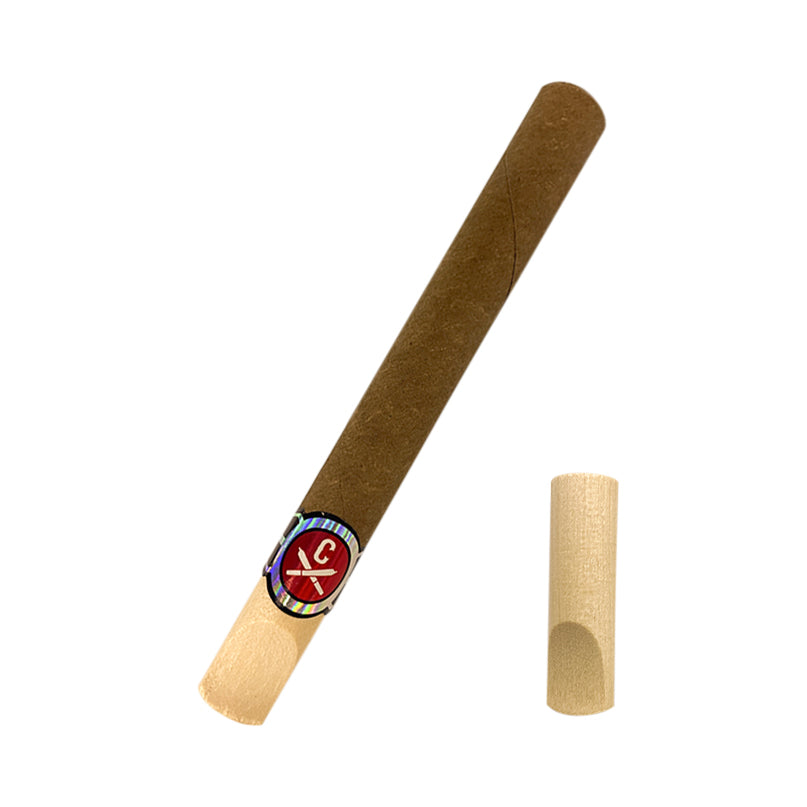 11x109mm TEA Tubes - Wood Tip - Light Brown (10ct)