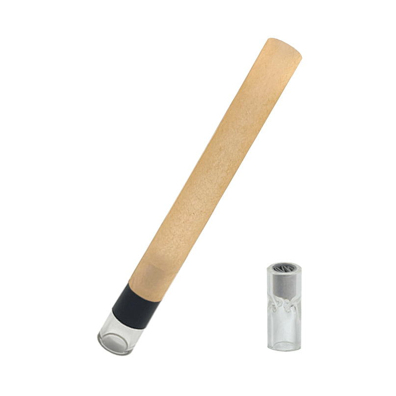 11x109mm Rolling Paper Tubes - Glass Tip - Unbleached (90ct)