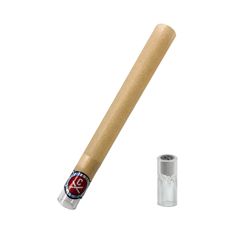 11x109mm Rolling Paper Tubes - Glass Tip - Unbleached (10ct)