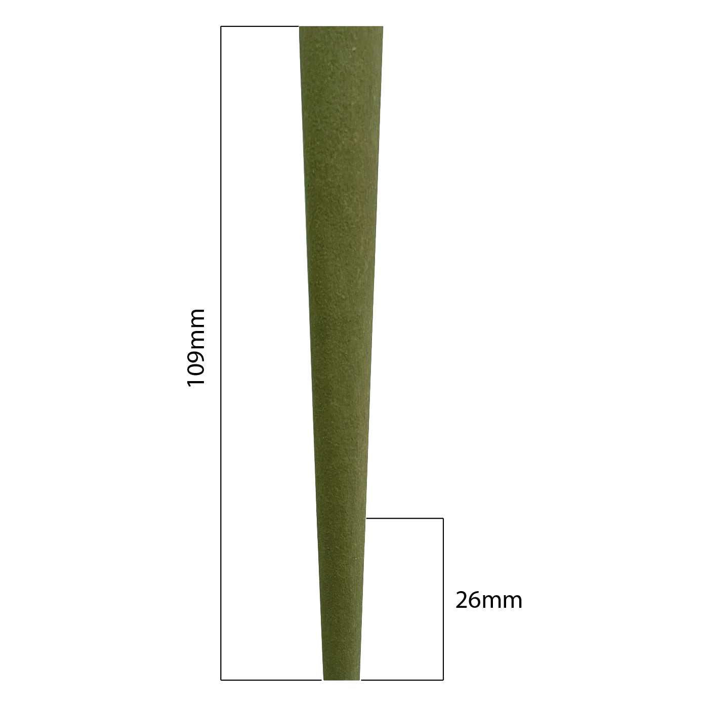 Cones (Green Hemp): 109mm