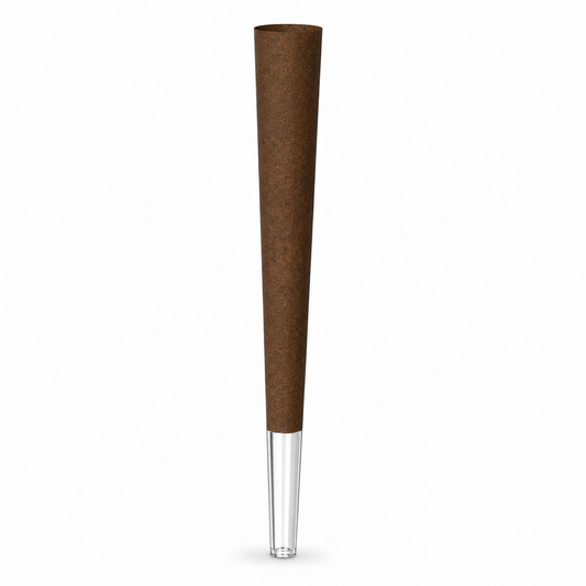 109mm Hemp Cones - Glass Tip - Dark Brown (400ct)