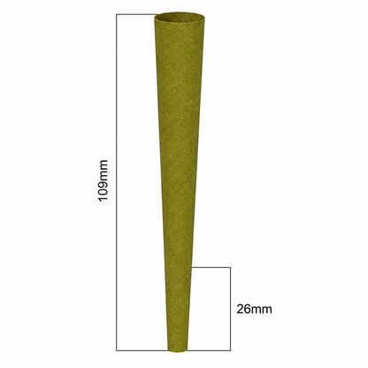109mm Hemp Cones - Green (400ct)