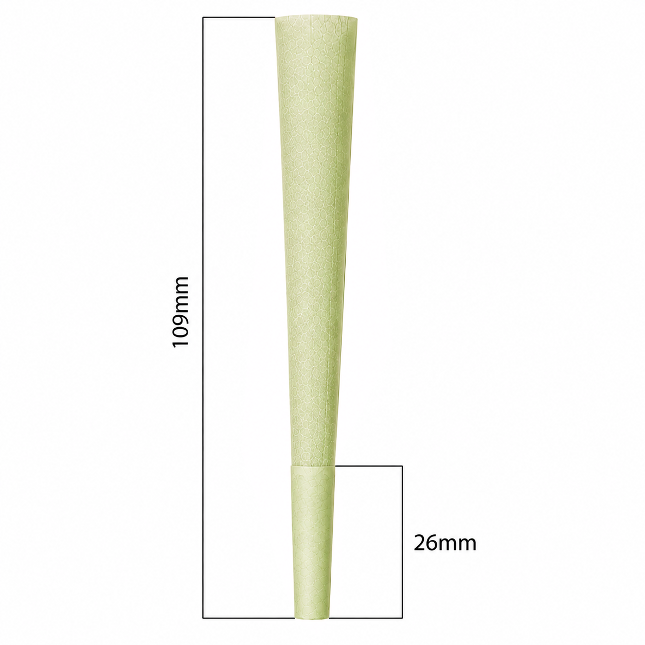 109mm Cones - Green (800ct)