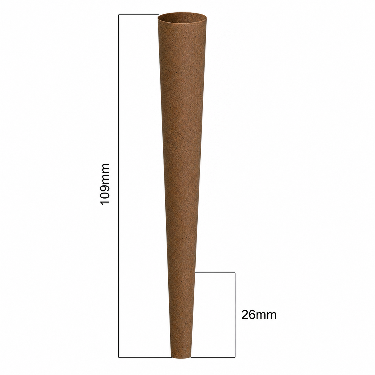109mm Tea Cones - Brown (400ct)