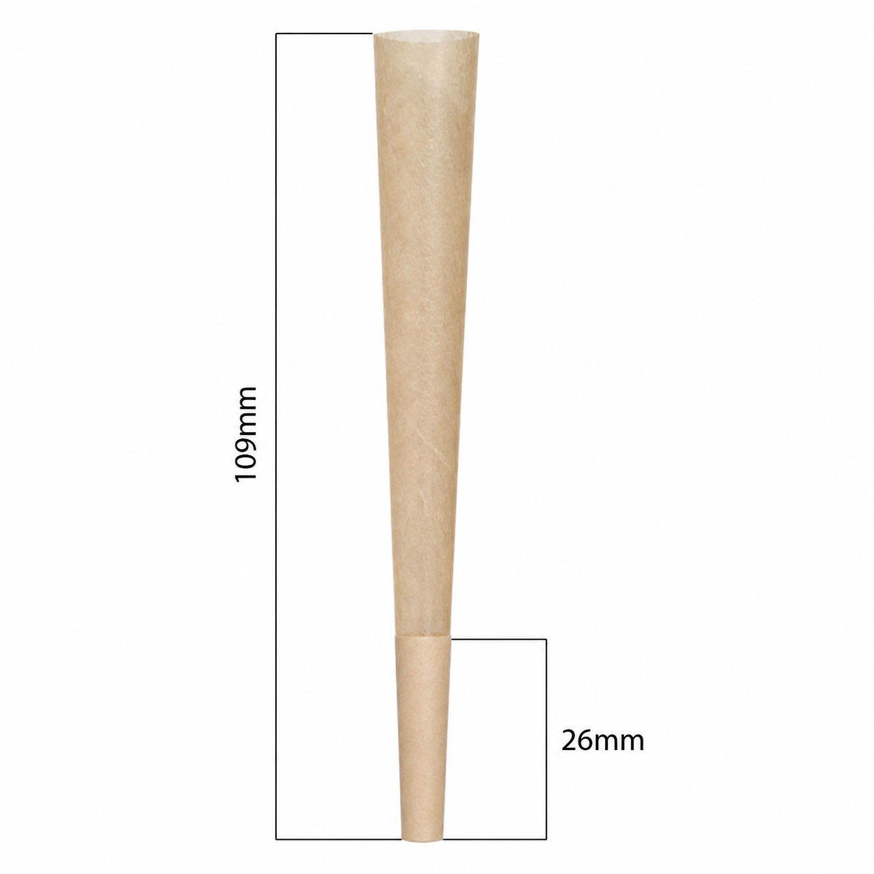 109mm Cones - Unbleached (800ct)