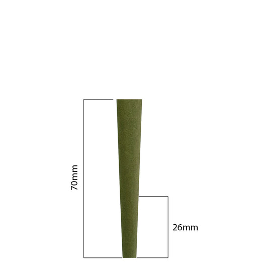 Cones (Green Hemp): 70mm
