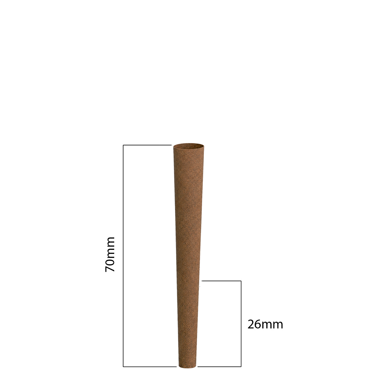 70mm Hemp Cones - Light Brown (450ct)