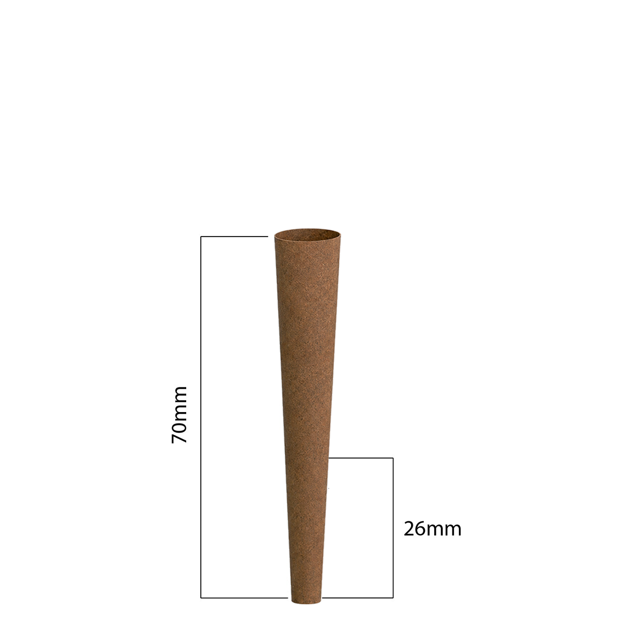 70mm Tea Cones - Brown (450ct)