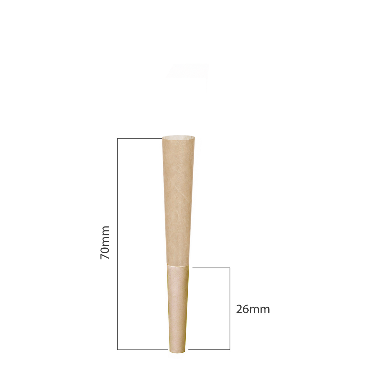 70mm Cones - Unbleached (900ct)