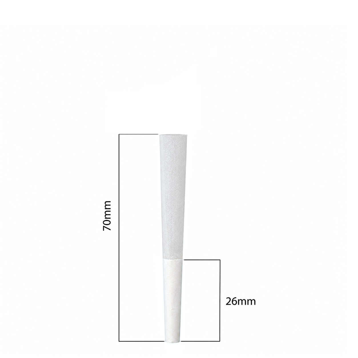 70mm Cones - White (900ct)