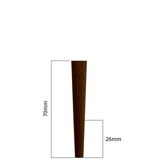 Cones (Dark Brown Hemp): 70mm