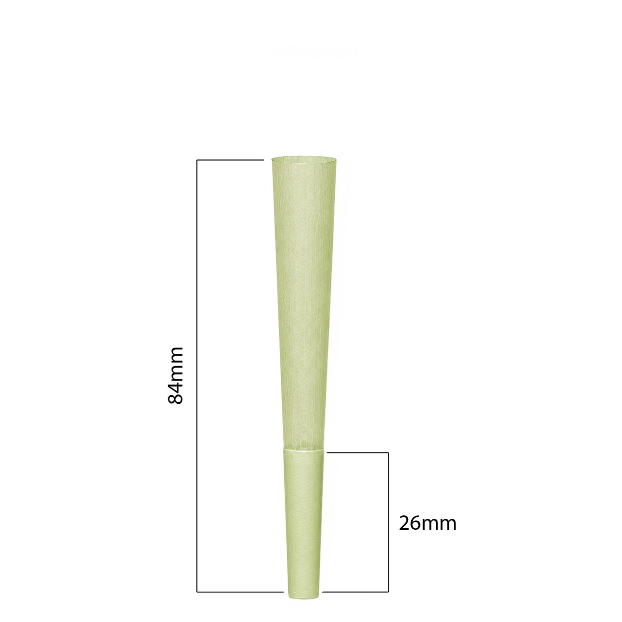 84mm Cones - Green (500ct)