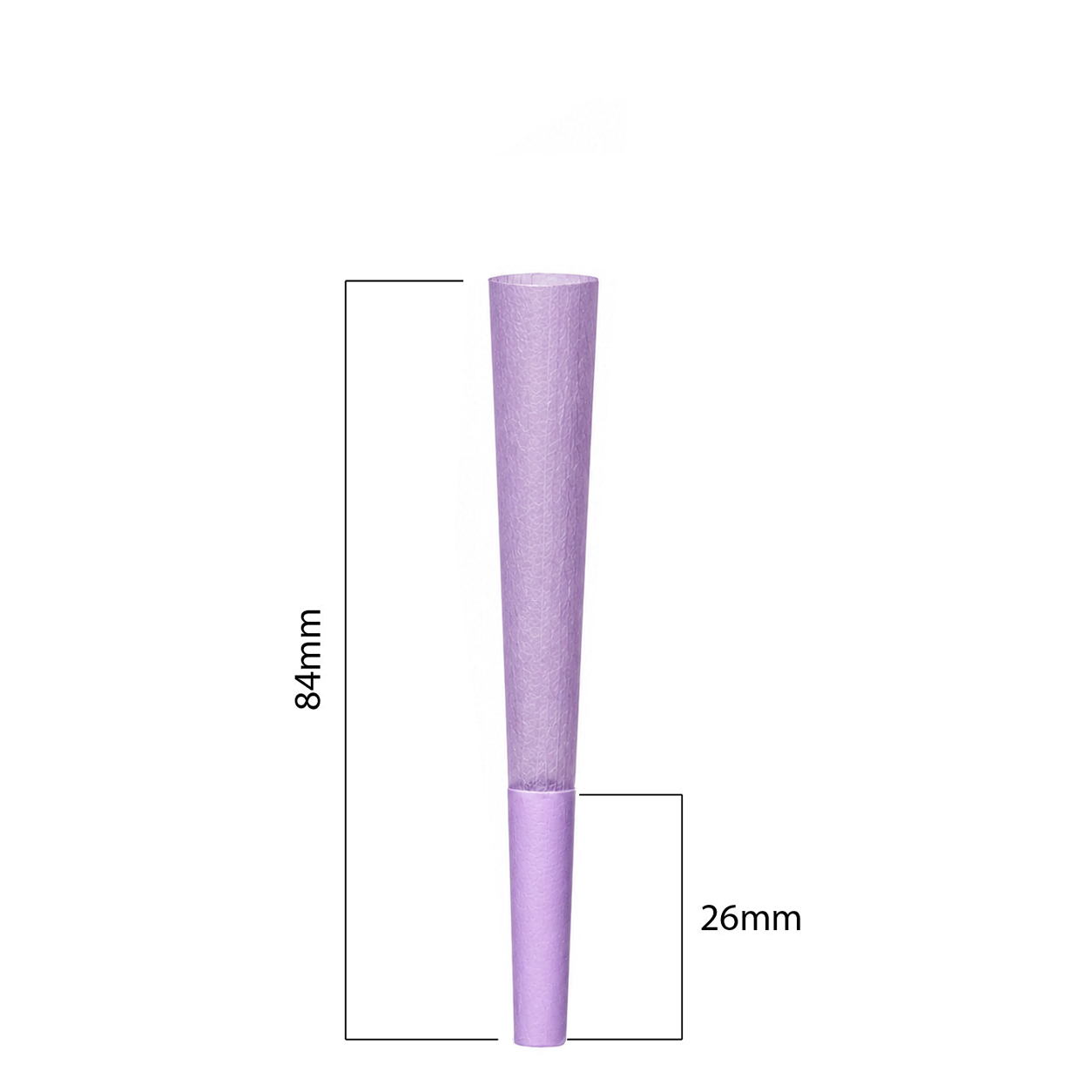 84mm Cones - Purple (500ct)