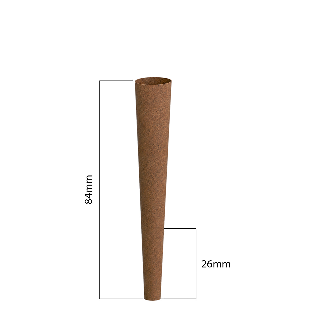 84mm Tea Cones - Brown (450ct)