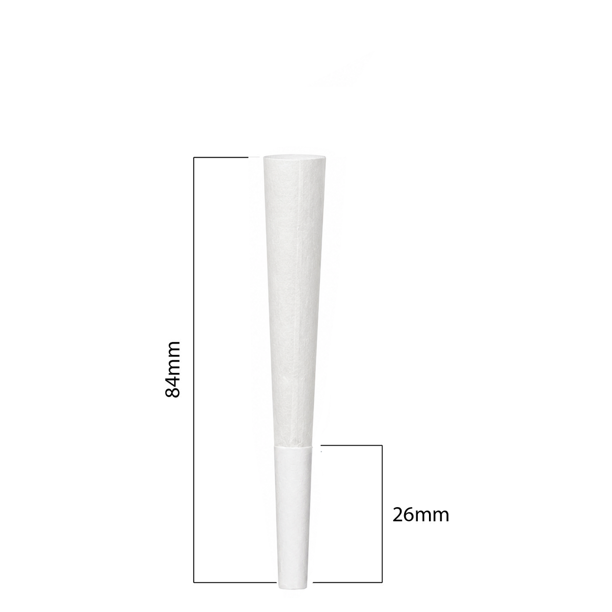 84mm Cones - White (900ct)