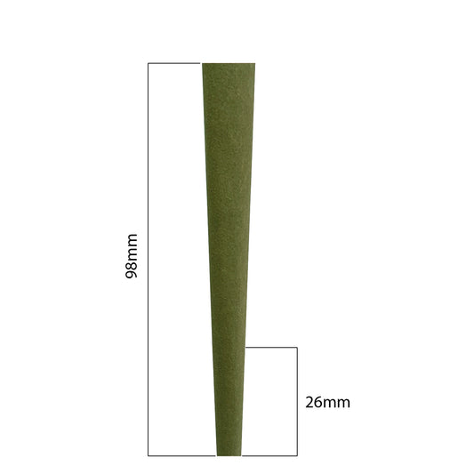 Cones (Green Hemp): 98mm