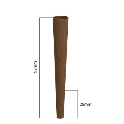 98mm Hemp Cones - Dark Brown (400ct)