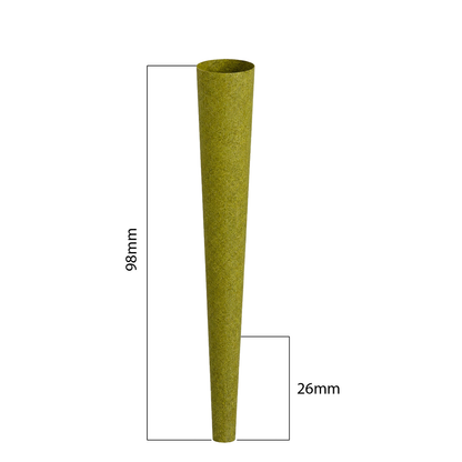 98mm Hemp Cones - Green (400ct)