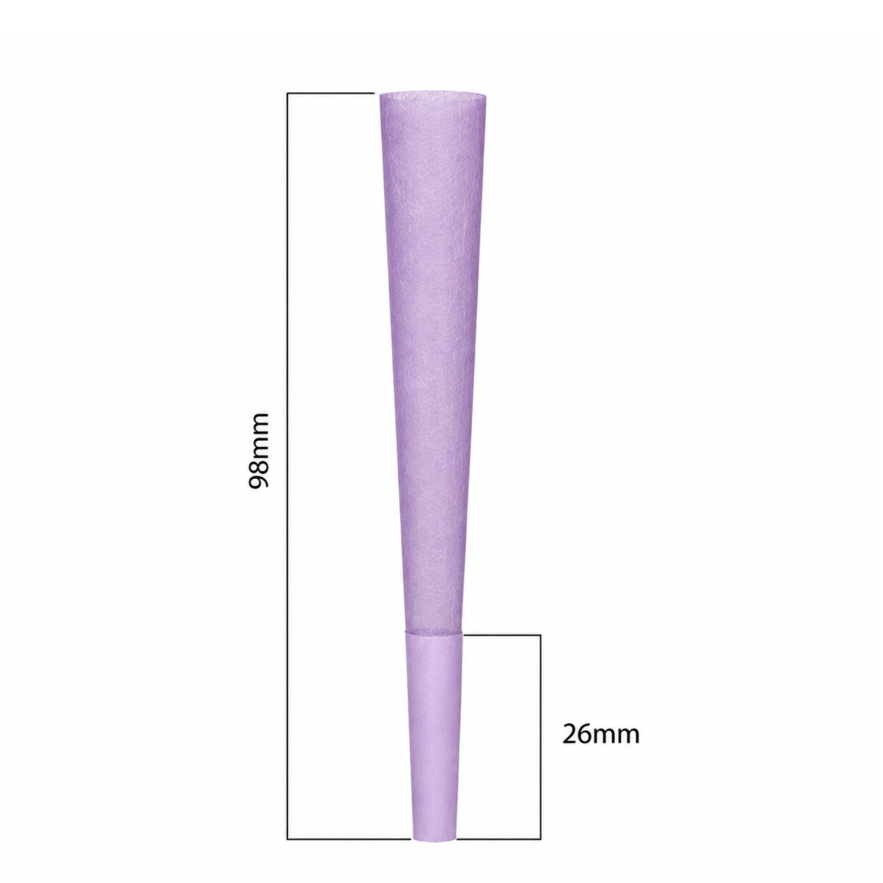 98mm Cones - Purple (800ct)