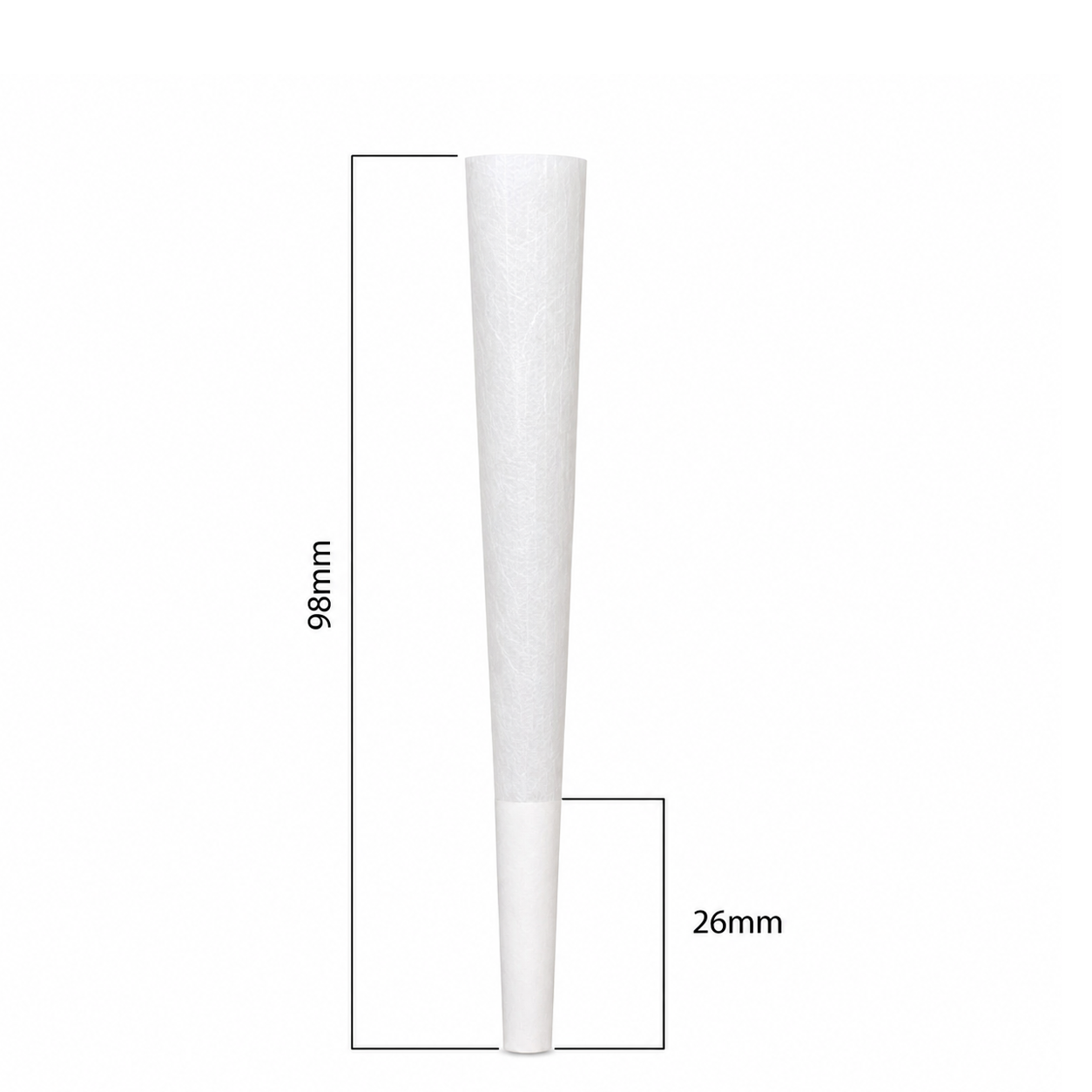 98mm Cones - White (800ct)