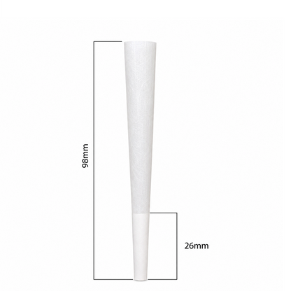 98mm Cones - White (800ct)