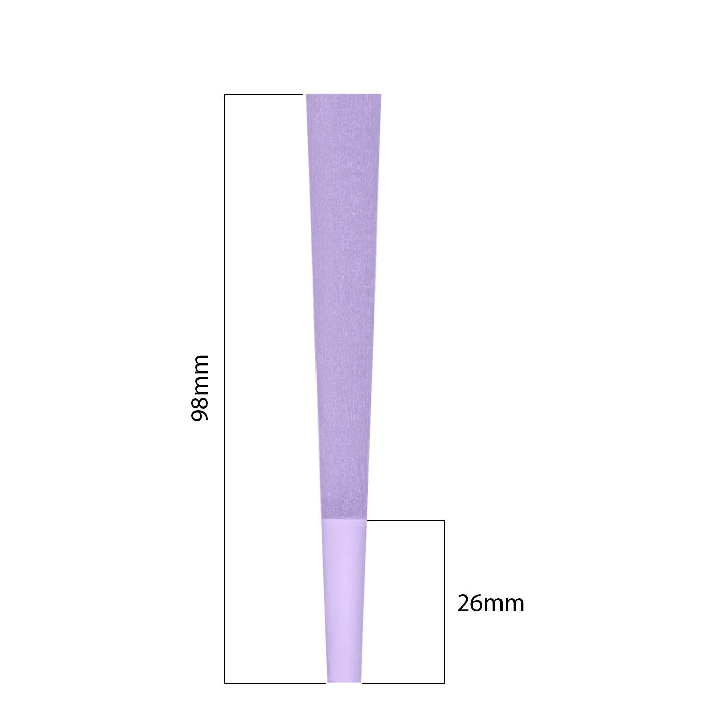 Cones (Purple): 98mm - 800 Count