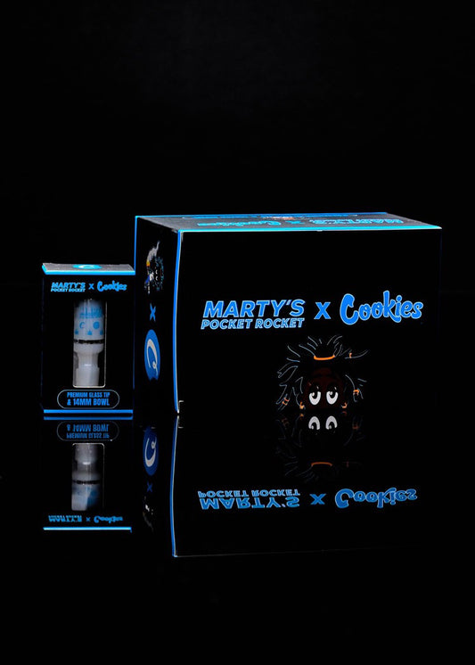Marty's Pocket Rocket x Cookies Collab Glass Tip
