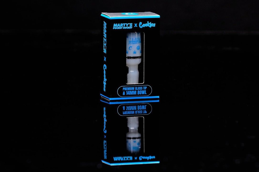 Marty's Pocket Rocket x Cookies Collab Glass Tip