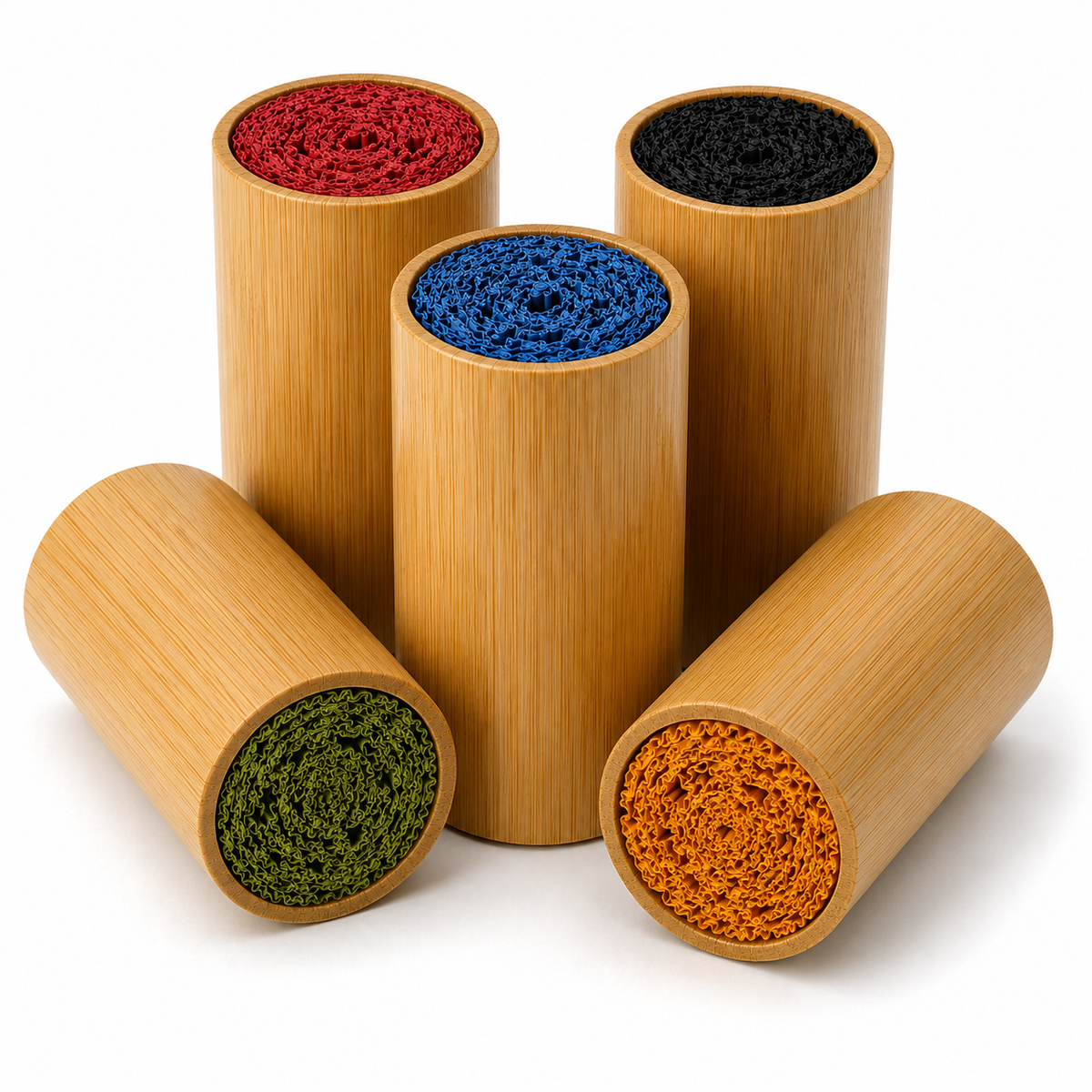 Bamboo: Cylindrical + COLOR Corn Husk