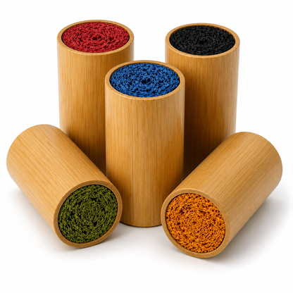 Bamboo: Cylindrical + COLOR Corn Husk