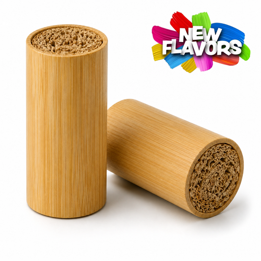 Bamboo Tip: Cylindrical + COLOR Corn Husk (Flavored)