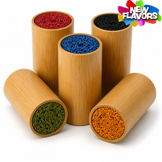 Bamboo Tip: Cylindrical + COLOR Corn Husk (Flavored)