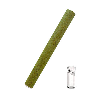 Tubes (Green Hemp): Glass Tip
